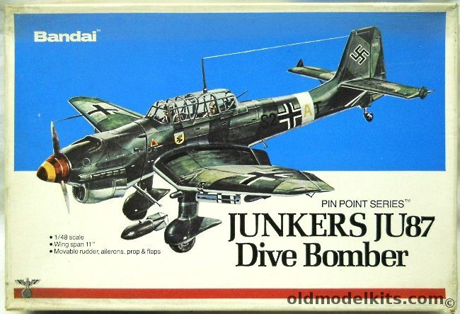 Bandai 1/50 Junkers Ju-87 Stuka Dive Bomber, 8501 plastic model kit